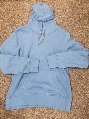 NOBLE OUTFITTERS Midweight Hoodie/Hooded Sweatshirt Fleece Light Blue Medium